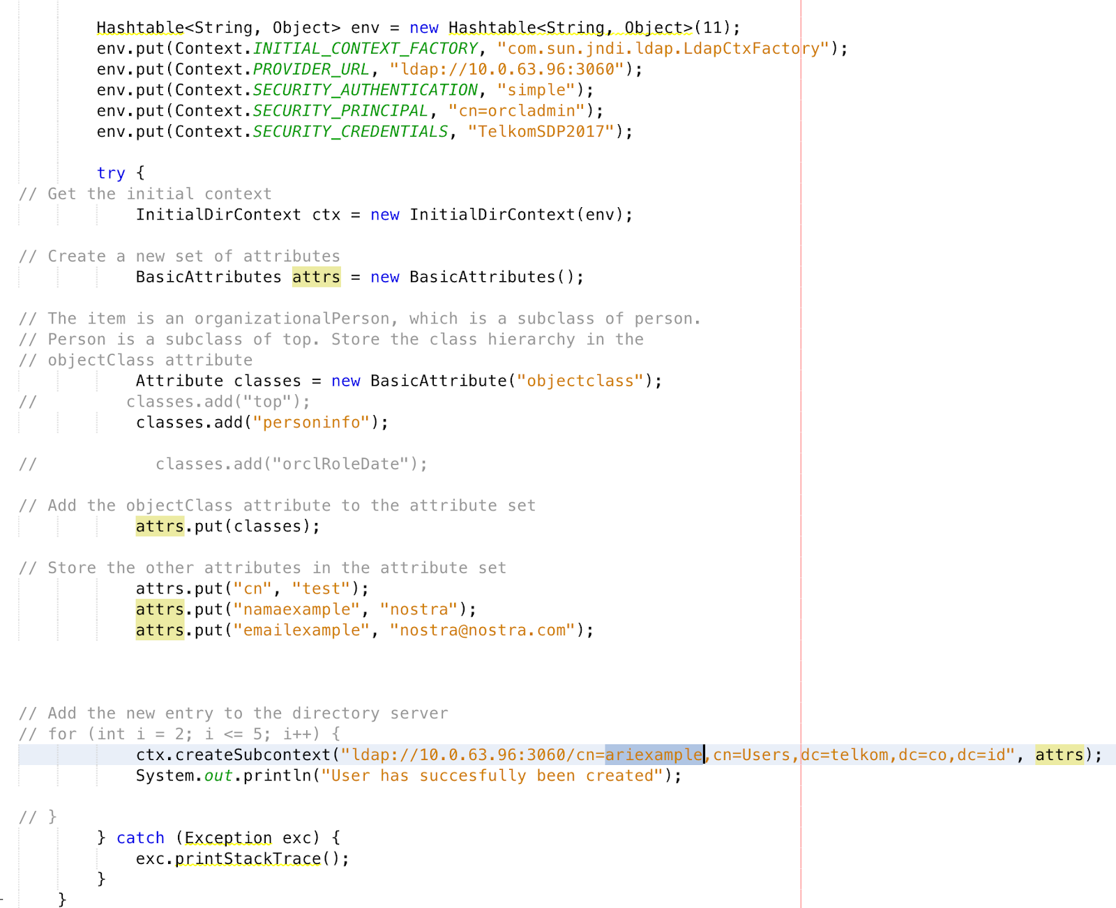 Nostra Technology: How to get and insert user LDAP using Java