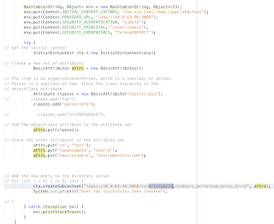 Nostra Technology: How to get and insert user LDAP using Java