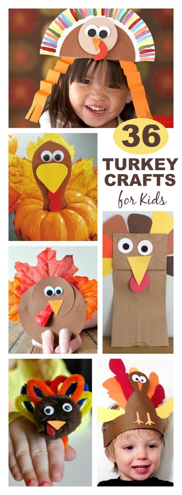 36 ADORABLE THANKSGIVING CRAFTS FOR KIDS- so many fun ideas! #thanksgivingcraftsforkids #turkeycrafts #turkeycraftspreschool #turkeycraftsforkids #turkeycraftsfortoddlers 