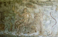 Fresco  de la habitación 7 de lasTermas del faro de Ostia, s.  II d. C