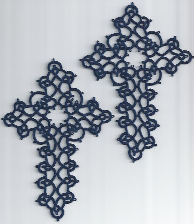 Tatting Lace in Grace Mary Konior Small Crosses