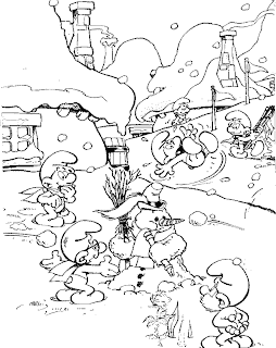 smurfs coloring sheets