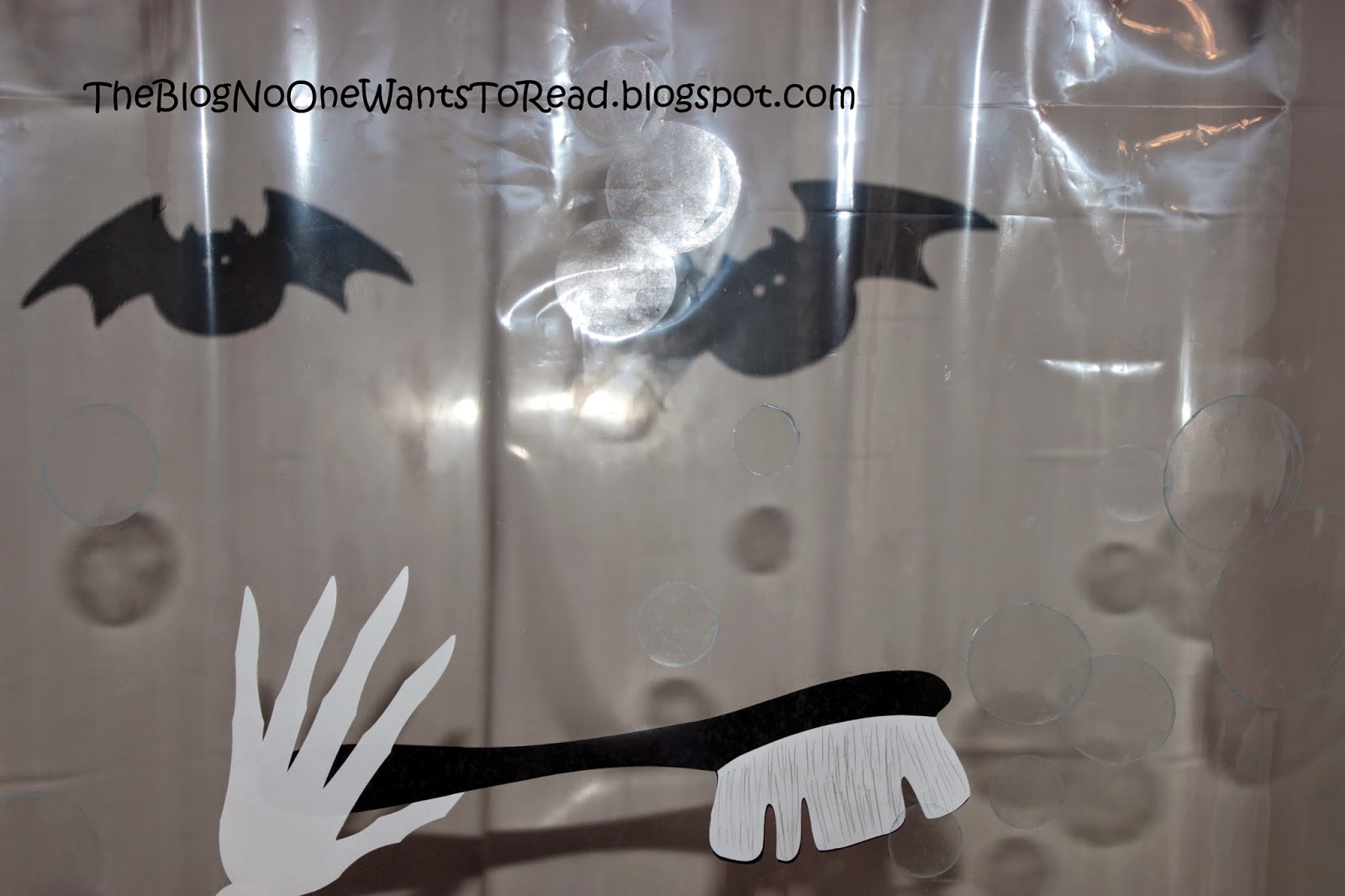 The Blog No One Wants to Read: Skeleton Shower Curtain