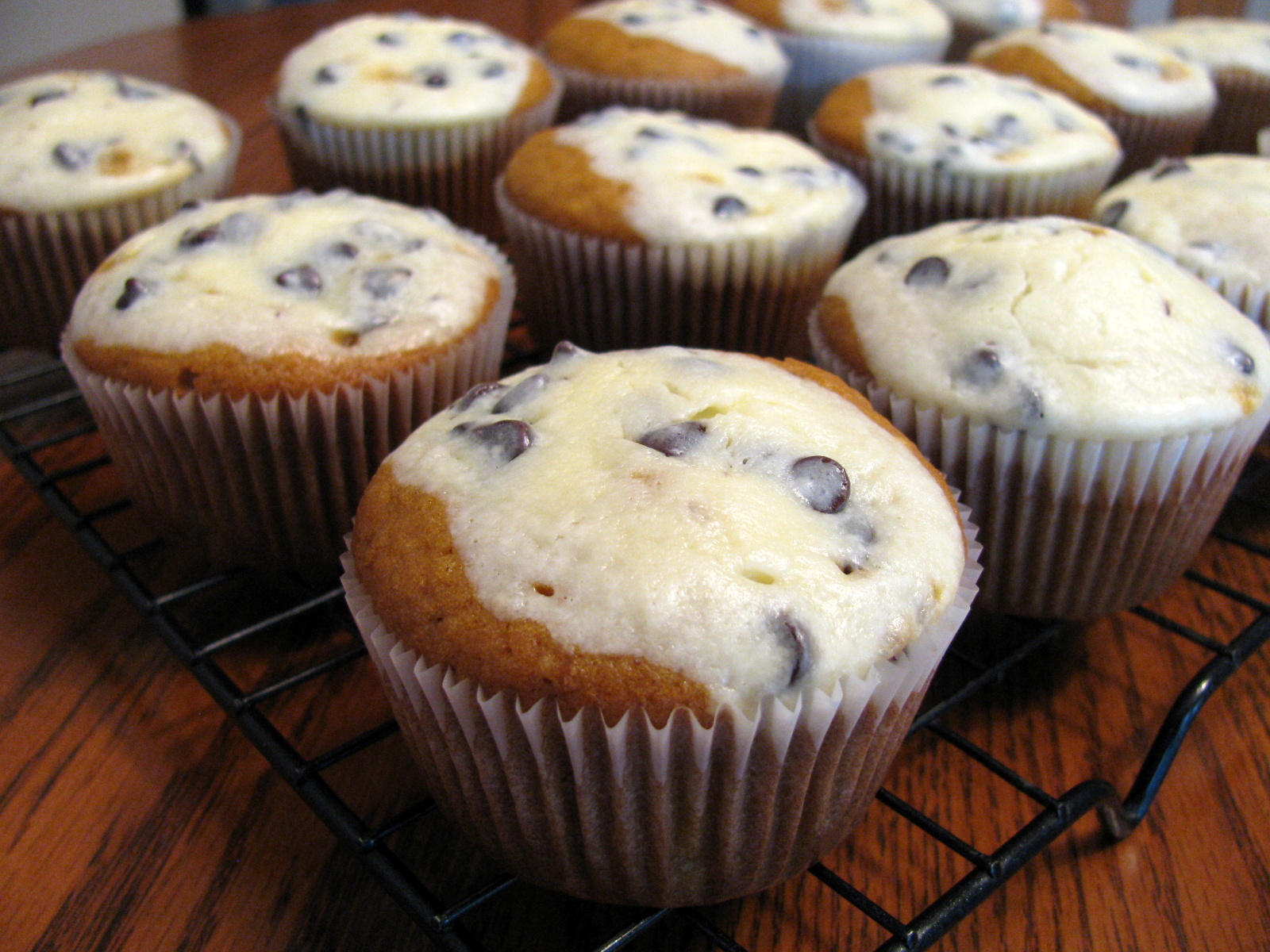 Chocolate Chip Cheesecake Pumpkin Muffins