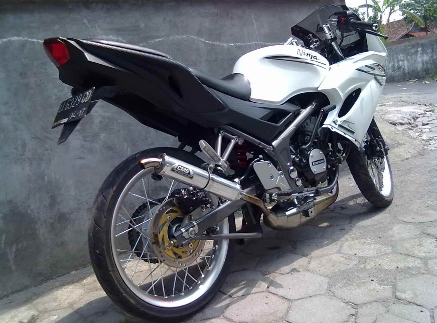 30+ Ide Modifikasi Ninja Rr Putih Jari Jari