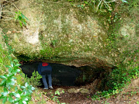 L'entrada a la cova-bauma dels peus del Turó de Montgoi