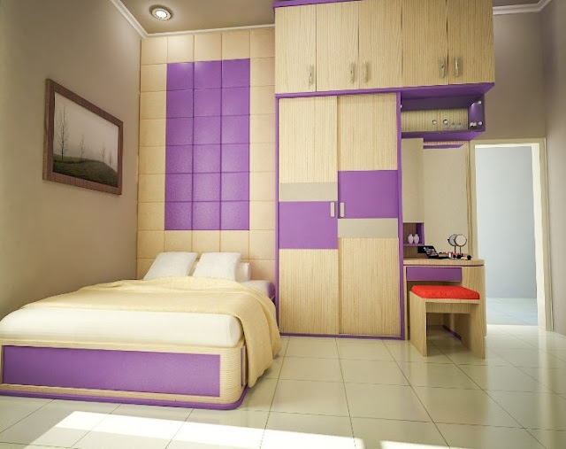 kamar tidur minimalis ukuran 3x3