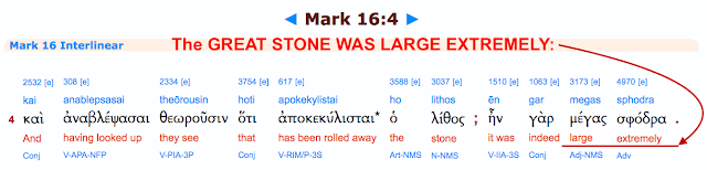 Mark 16:4. THE GREAT STONE.