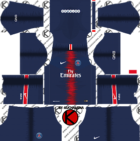 Paris Saint-Germain (PSG) 2018/19 Kit - Dream League Soccer Kits