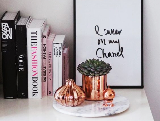 Resultado de imagem para decoração rose gold