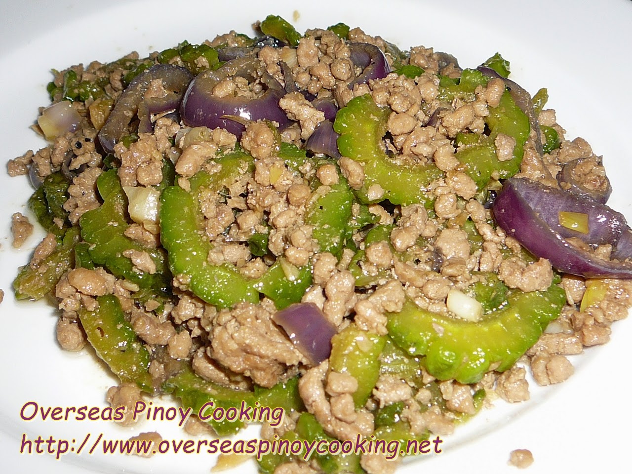 Pork Giniling with Ampalaya