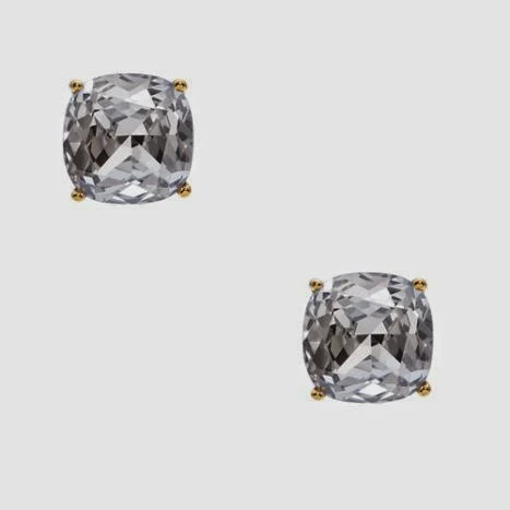 Kate Spade clear Small Square Studs