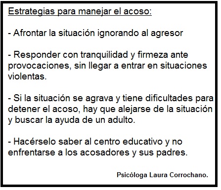 Acoso escolar por Psicóloga Laura Corrochano