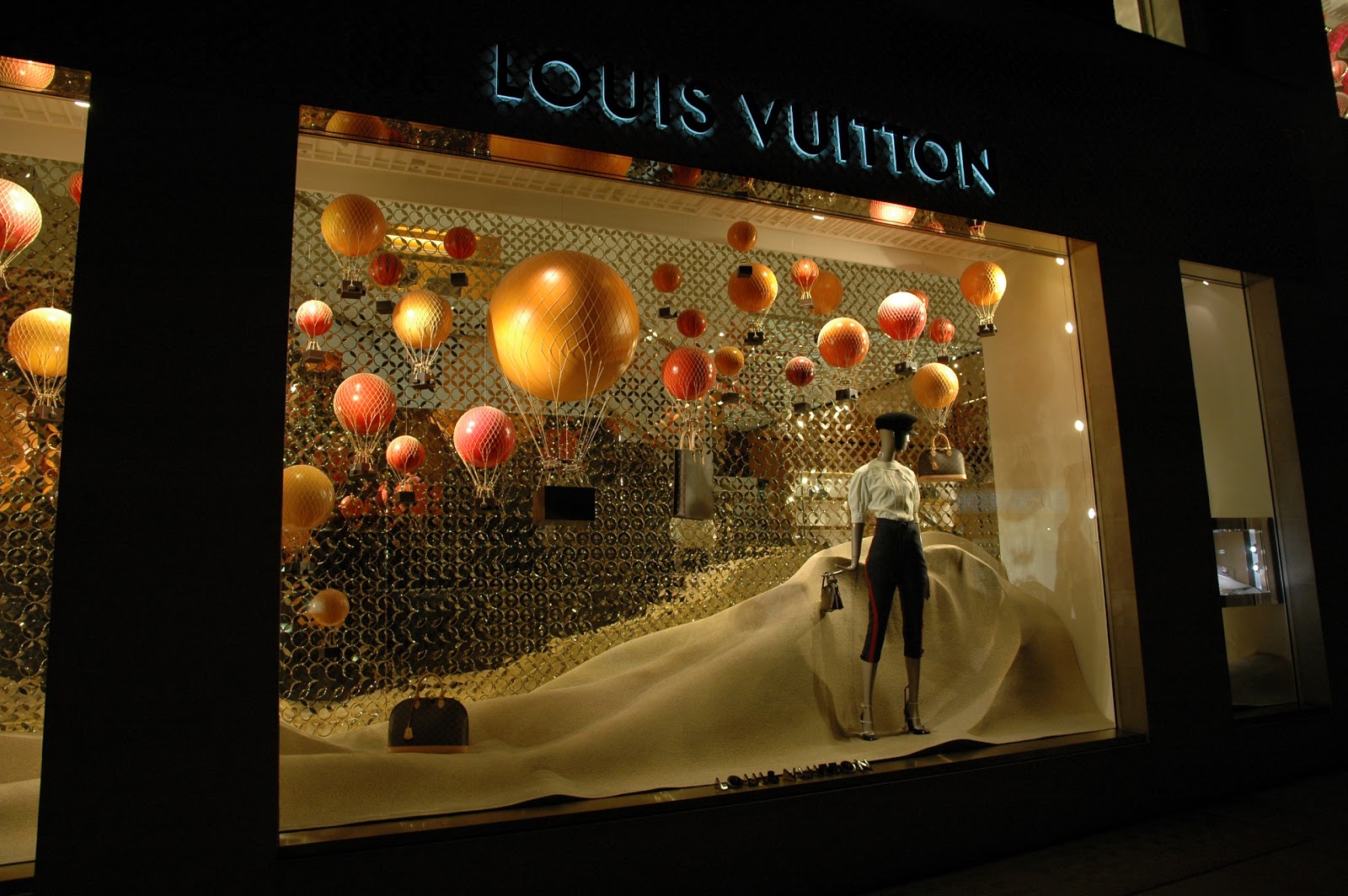 Louis Vuitton Christmas window display, Jakarta