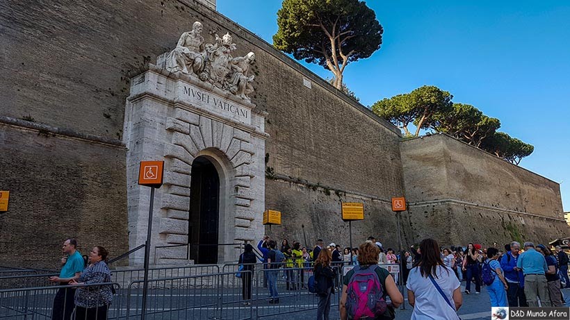 Entrada do Museu do Vaticano - Diário de Bordo: 3 dias em Roma Entrada do Museu do Vaticano - Diário de Bordo: 3 dias em Roma