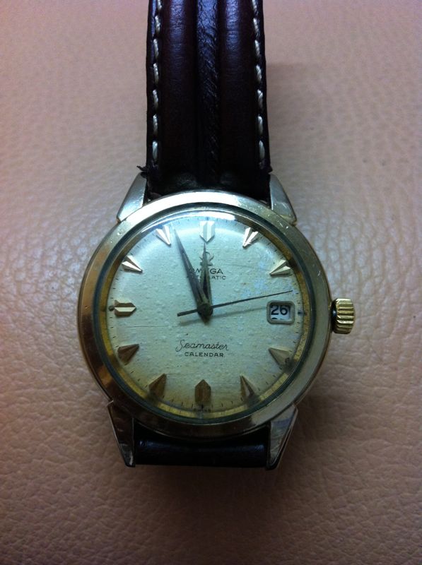 Vintage Watch: Omega Seamaster Calendar Automatic 14K Gold Watch
