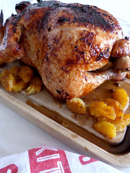 horneAndo Algo pollo al horno con miel, jengibre y naranjas horneAndo Algo pollo al horno con miel, jengibre y naranjas