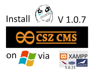 Install CSZ-CMS 1.0.7 on windows tutorial