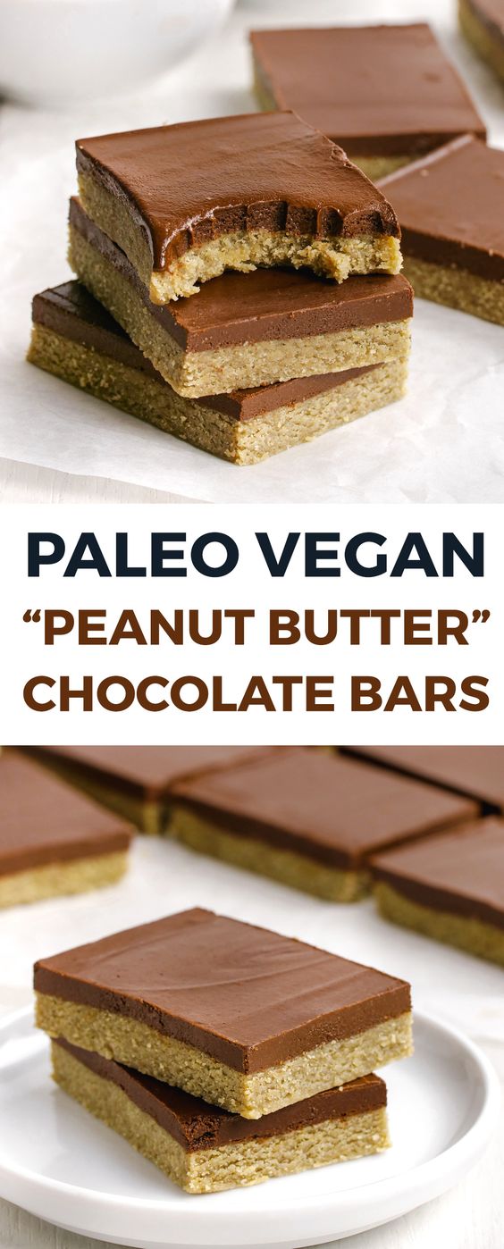 paleo peanut butter bars Healthy Snacks Dairy Free