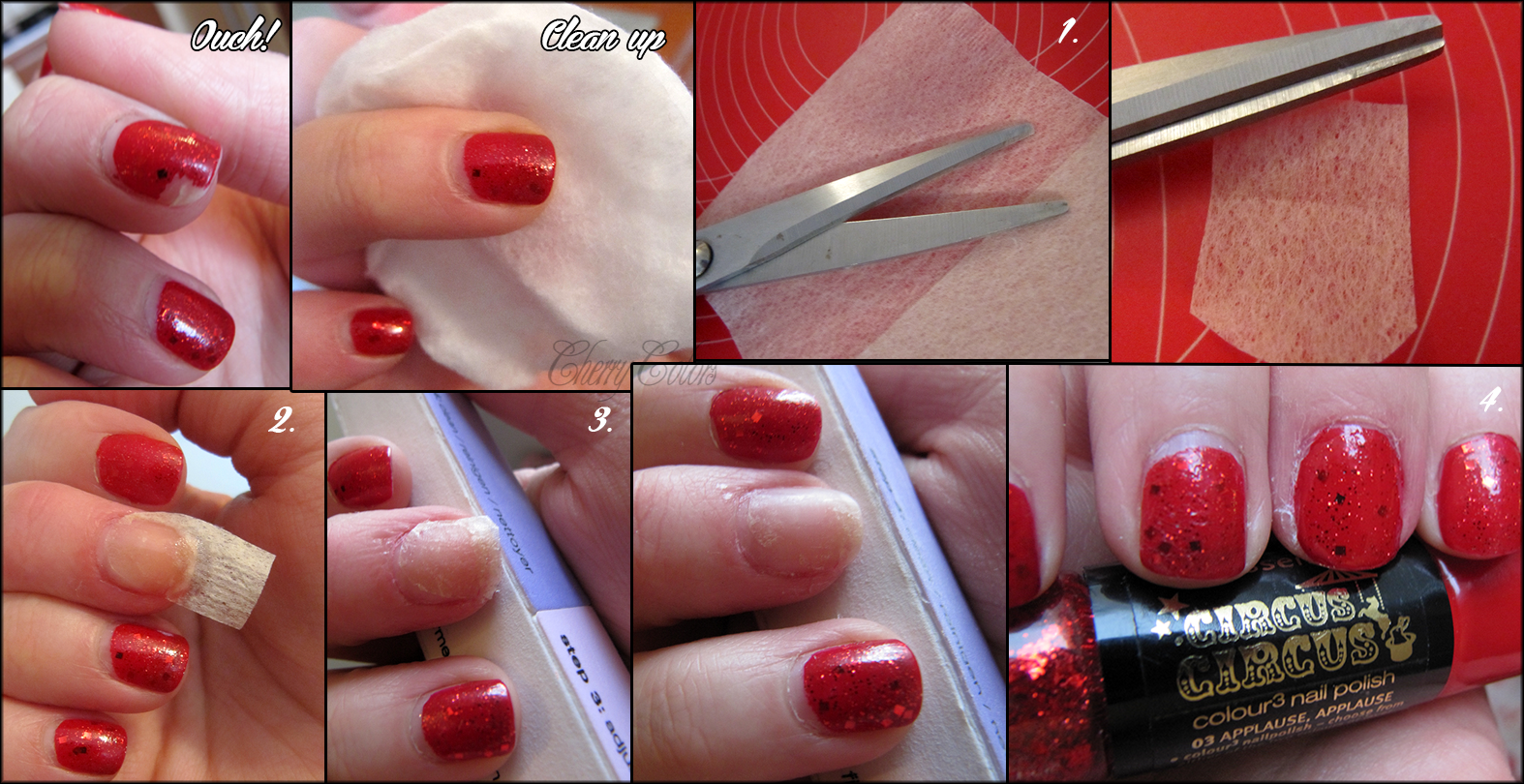 Tutorial Fixing a broken nail in 3 steps Cherry Colors Cosmetics