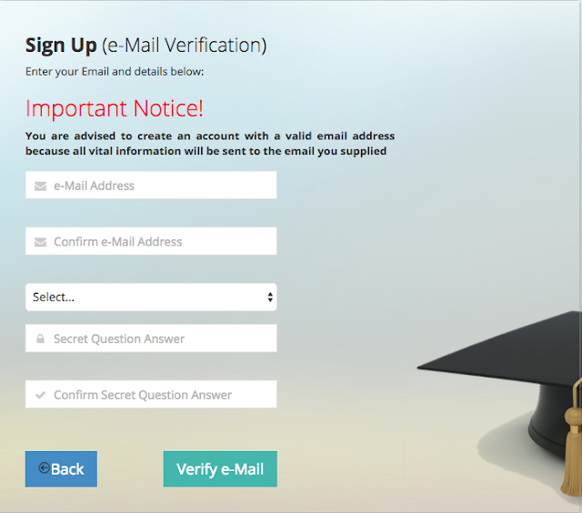 Jamb E-mail verification