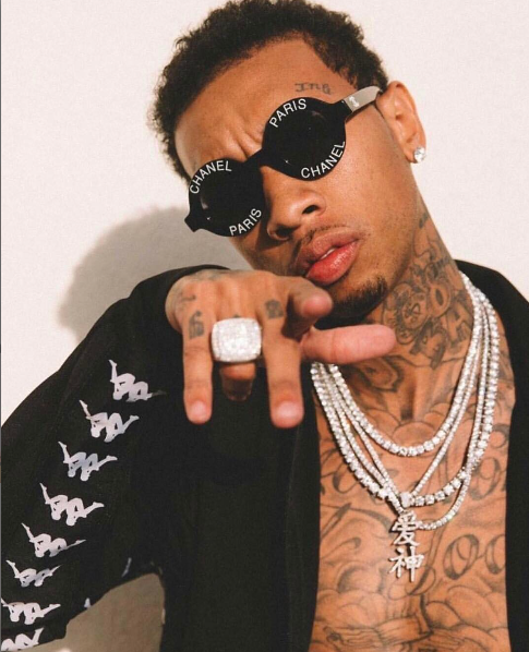 Kylie Who? Tyga shows off his tattoos in new photos