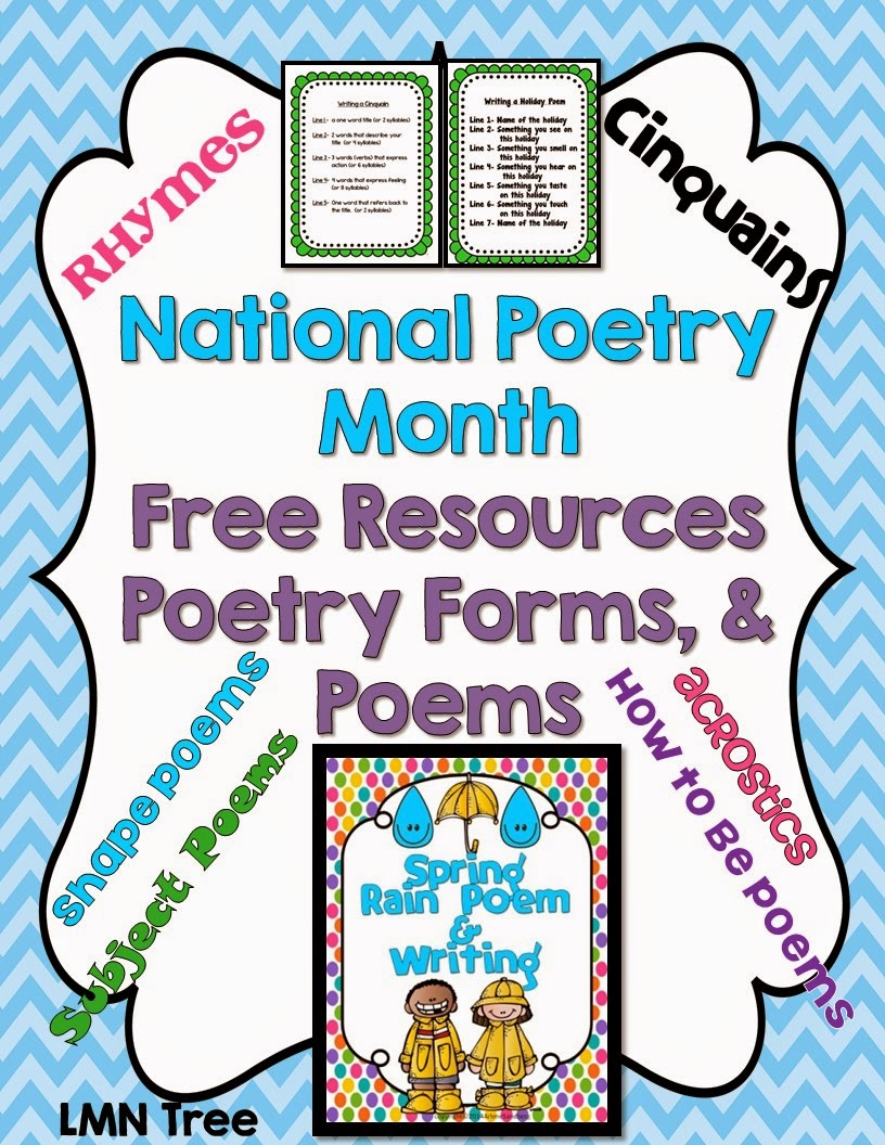 LMN Tree National Poetry Month Free Resources