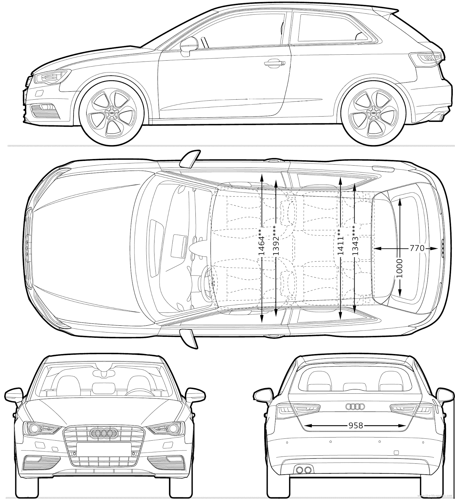 Audi a3 Blueprint