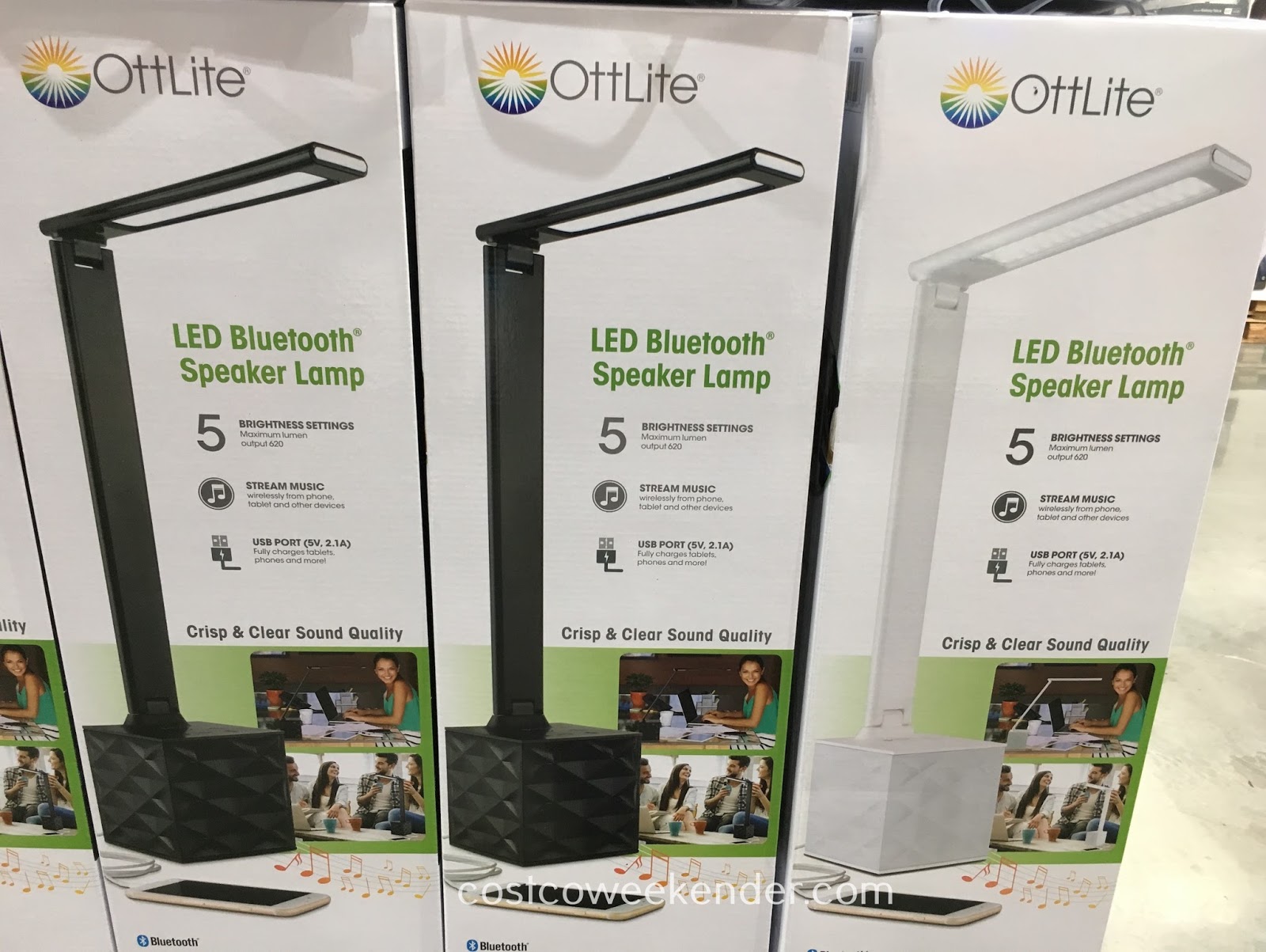 Ottlite Led Bluetooth Speaker Lamp Costco Weekender