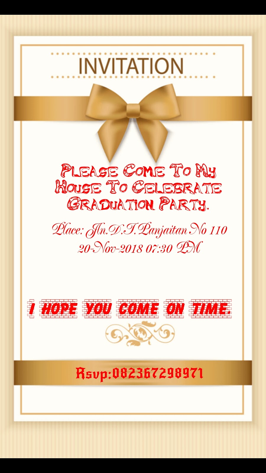 Invitation Card Definition and Examples