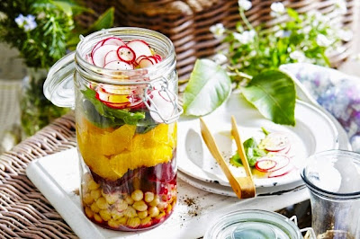  Moroccan salad in a jar