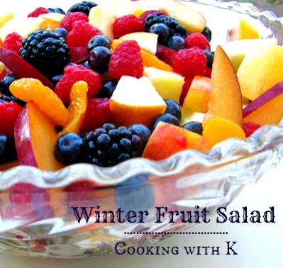 Winter Fruit Salad, is made with seasonal fresh fruit, and the dressing adds the perfect touch of freshness. This salad is as delicious as it is gorgeous.