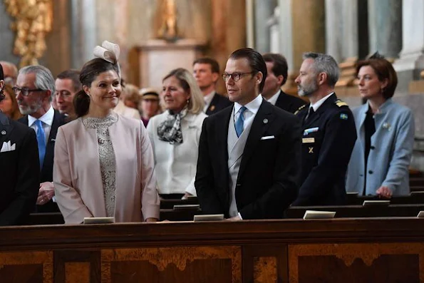 Sweden Royals attend 'Te Deum' service at the Royal Chapel.Sofia Hellqvist, Lina Hellqvist, Sara Hellqvist, Erik Hellqvist, Marie Hellqvist