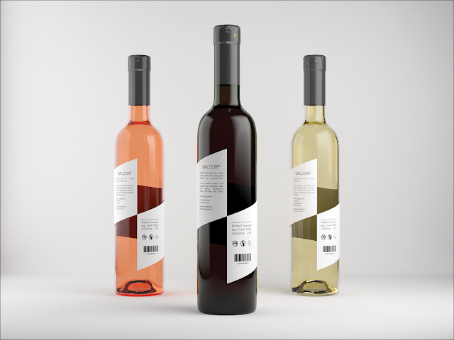 Waldorf Wine Label Design By Dominika Suszek