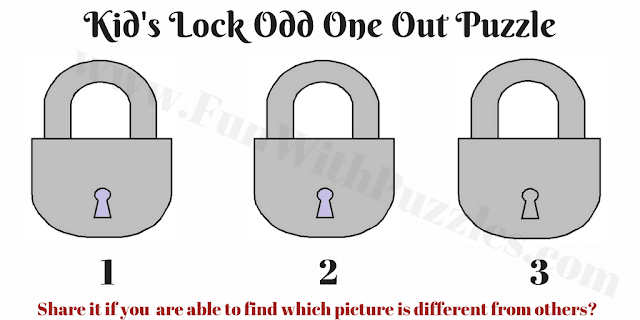 Can you find different Lock Picture puzzle?