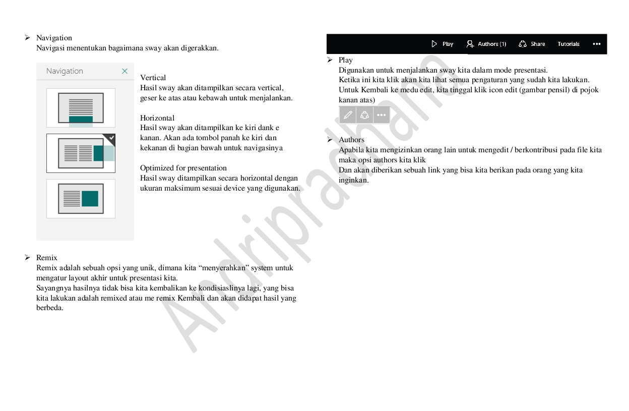 SAMISANOV Tutorial SWAY (Bahasa Indonesia) dari Pak Andri yang baik hati
