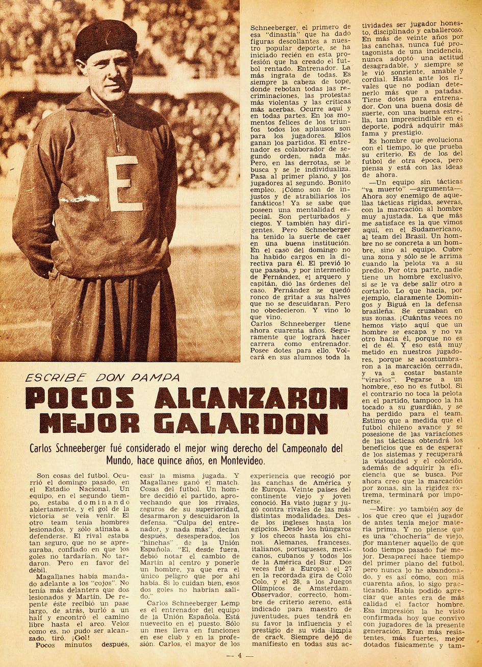 Partidos de la Roja Carlos Schneeberger