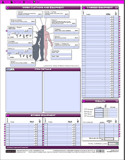 HyperLance Development: PDF Editiable Character Sheets