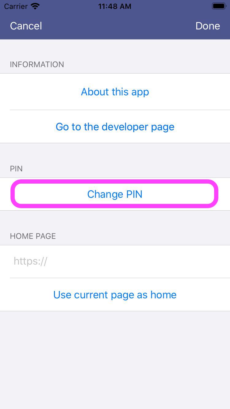 How to change your PIN