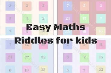Easy Maths Riddles with answers for kids