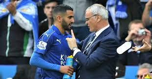 Claudio Ranieri and Mahrez Claudio Ranieri and Mahrez