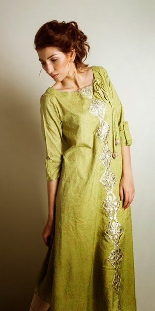 Kaam Asia Women's Silk Kurtas Collection-14 | Semi Formal Silk Kurtas ...