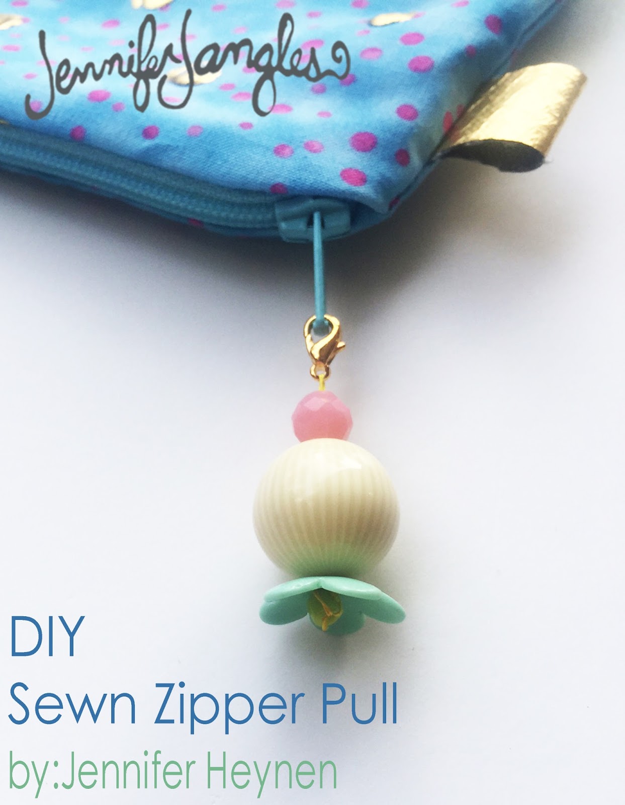 Jennifer Jangles Blog: DIY Sewn Zipper Pulls