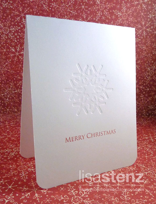 Lisa’s Creative Corner Faux Letterpress using Art Philosophy Cricut