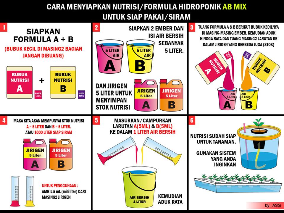 Gambar ilustrasi daftar bahan pembuatan AB Mix rumahan dalam tips dan trik untuk menggunakan ab mix secara efektif