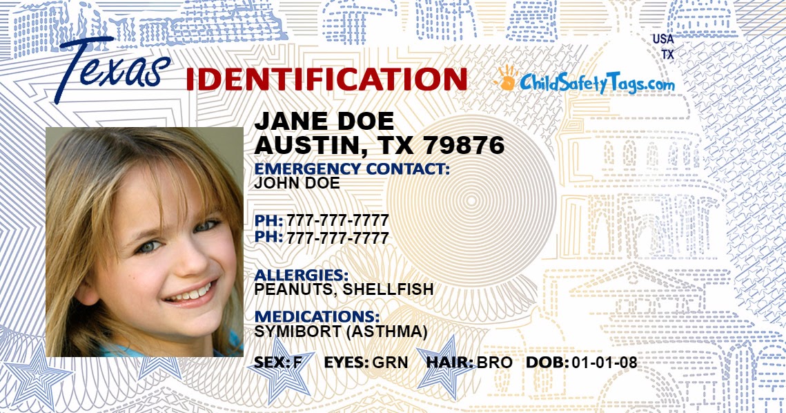 Child Safety Tags MultiUse Child ID Tags Giveaway My Mom Spark