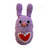 Free Amigurumi Crochet Pattern - Love Heart Bunny Rabbit