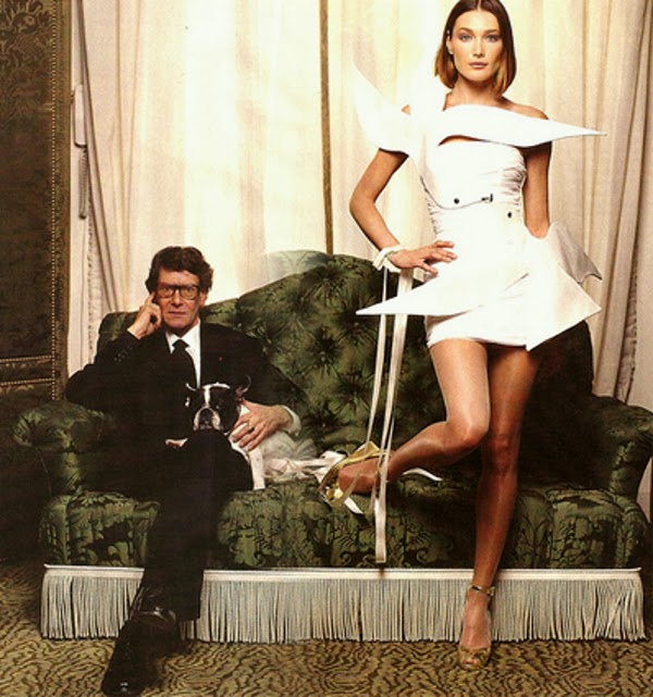 Art et glam Les mannequins favoris, les muses d'Yves Saint Laurent