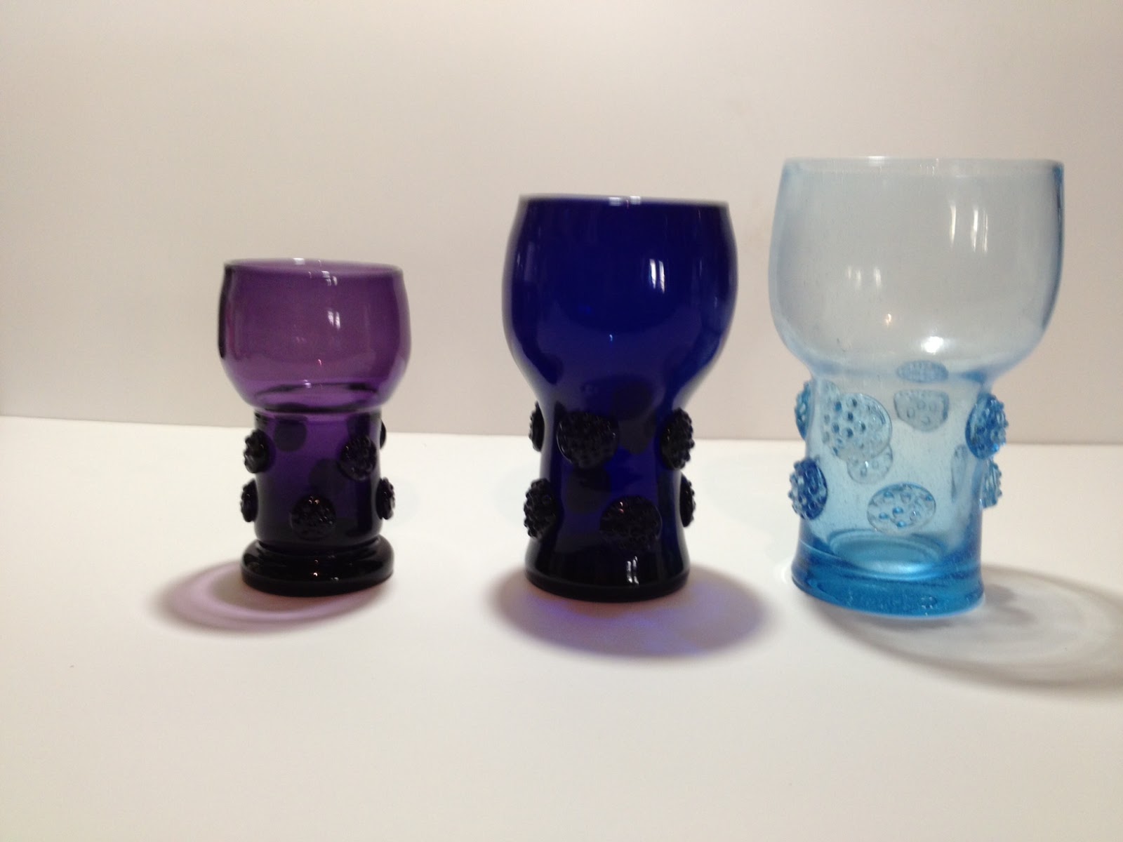 Heart of Glass - Blenko Glass: Blenko Glass with prunts