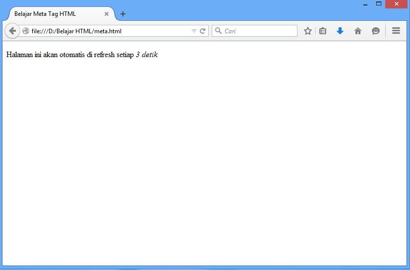 Pengertian Meta Tags dalam HTML